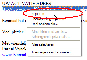 Registreren interactieve diensten